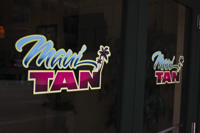 Maui Tan; Full Color Vinyl Decal
